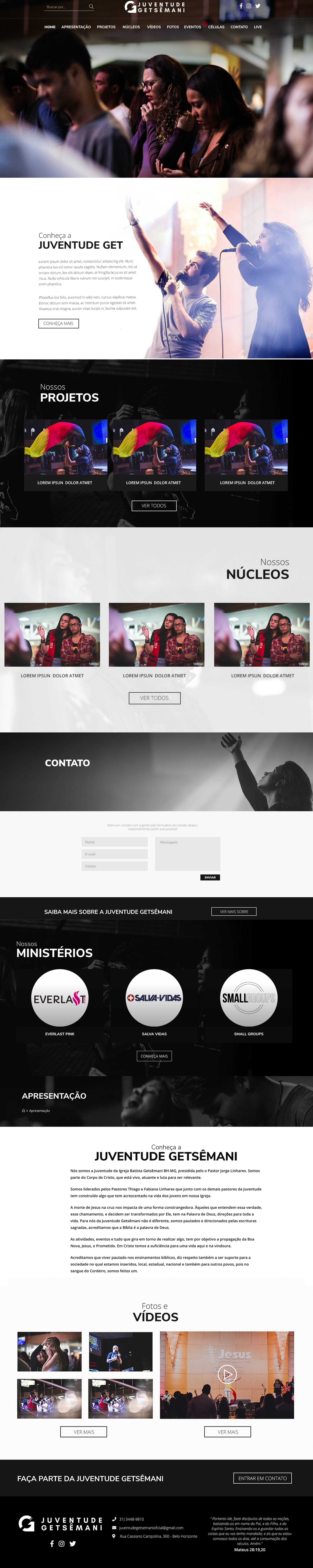Site Juventude Getsêmani